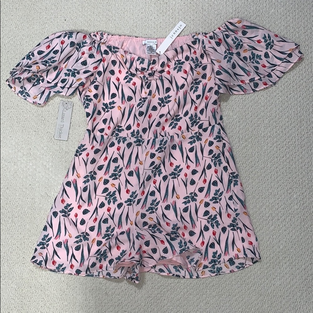 jenn & jo floral romper NWT